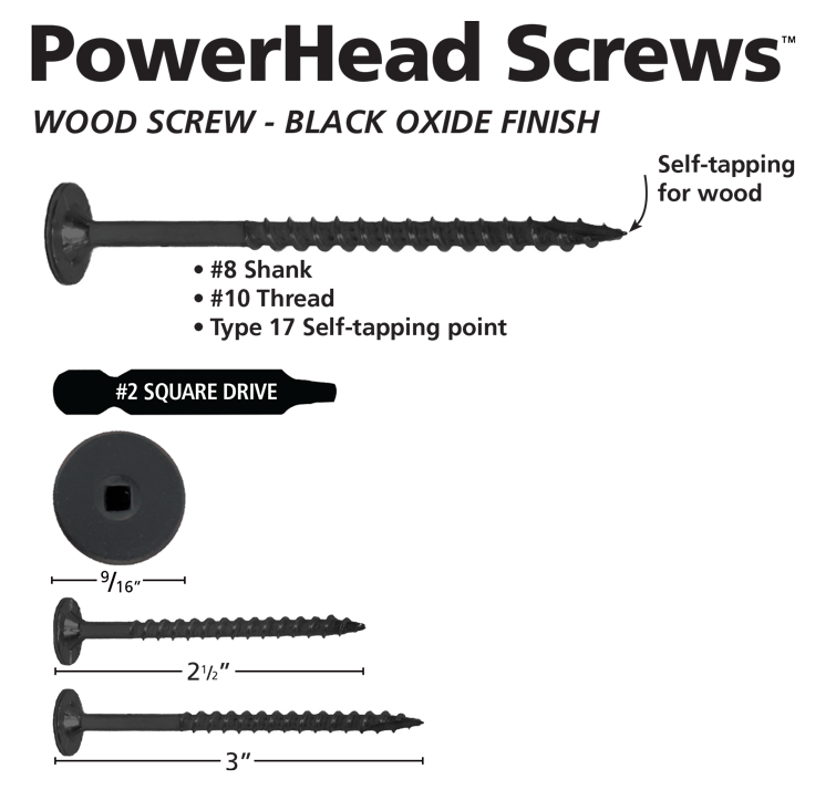 PowerHead-Screws-Black-Oxide-Specs