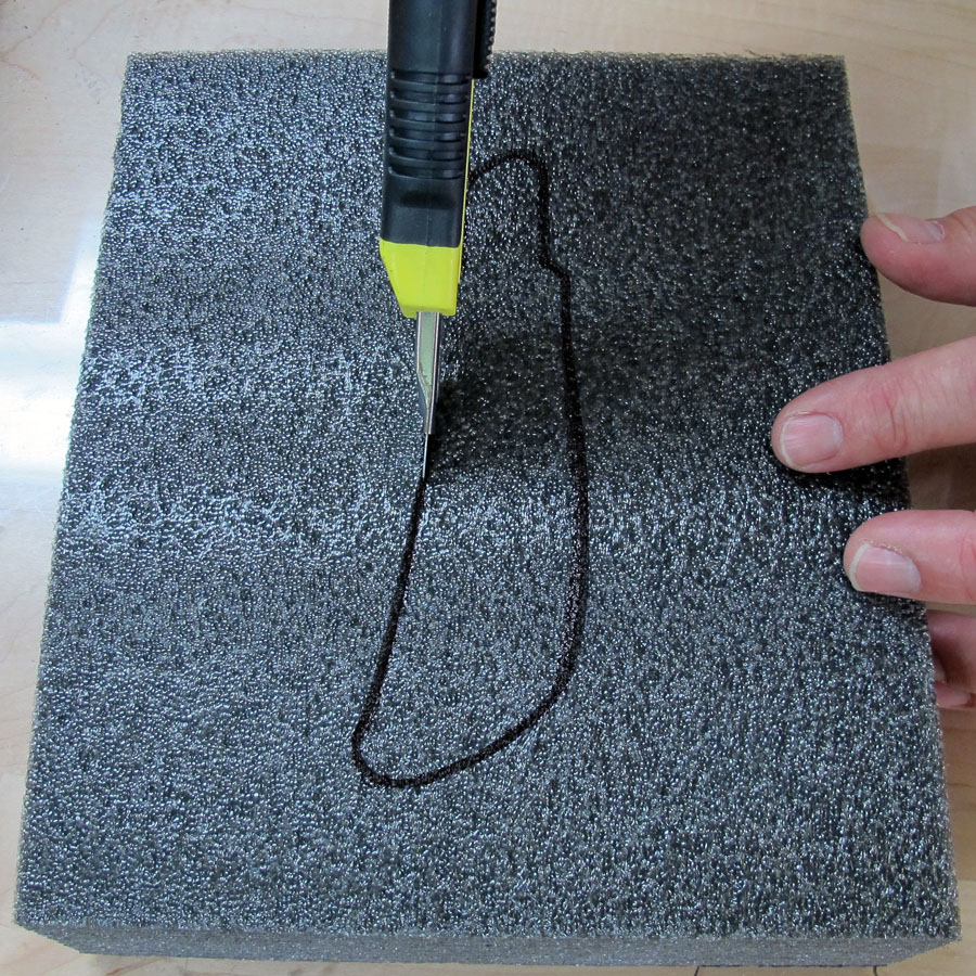 Kaizen Foam in a vertical application 