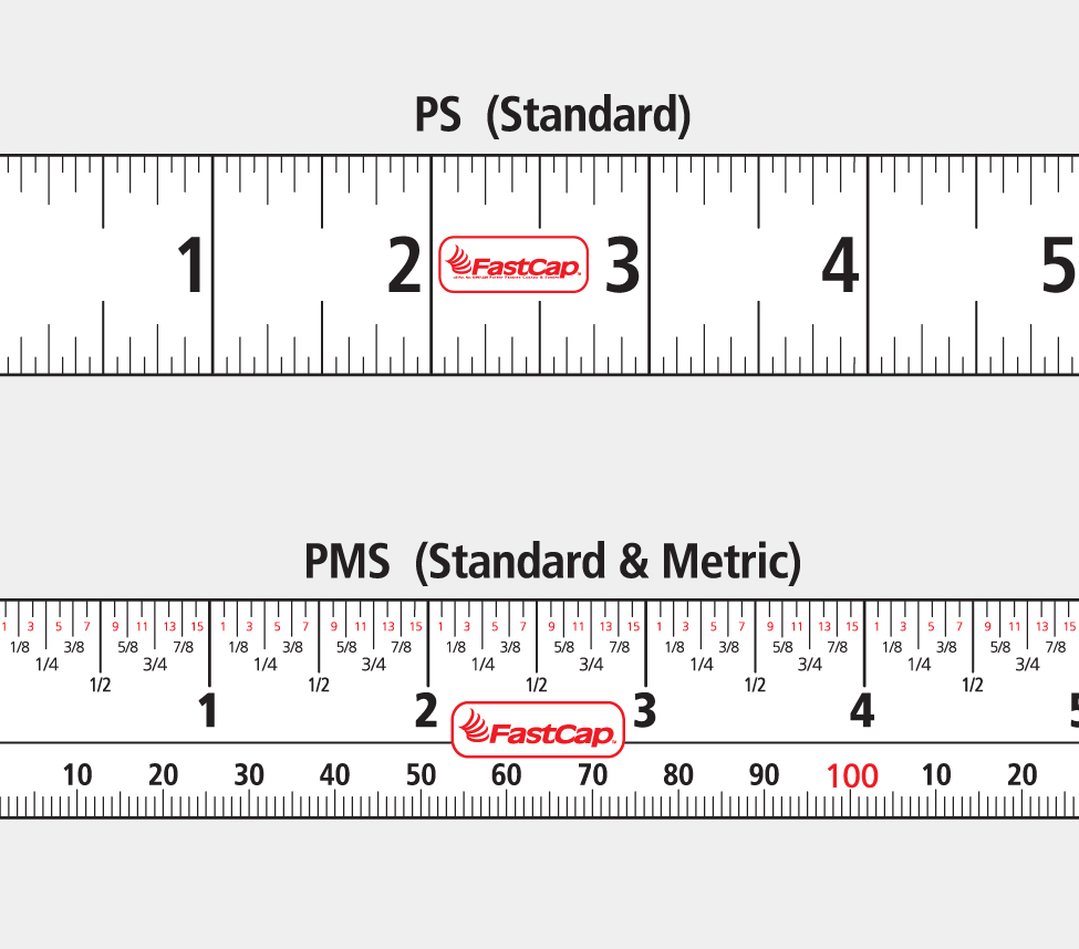 FastCap Peel & Stick Standard/Metric Measuring Tape - Perfect for