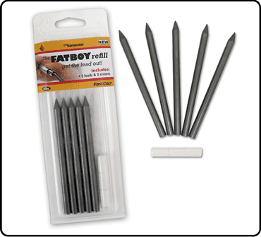 FastCap FatBoy Pencil White Soapstone Refill