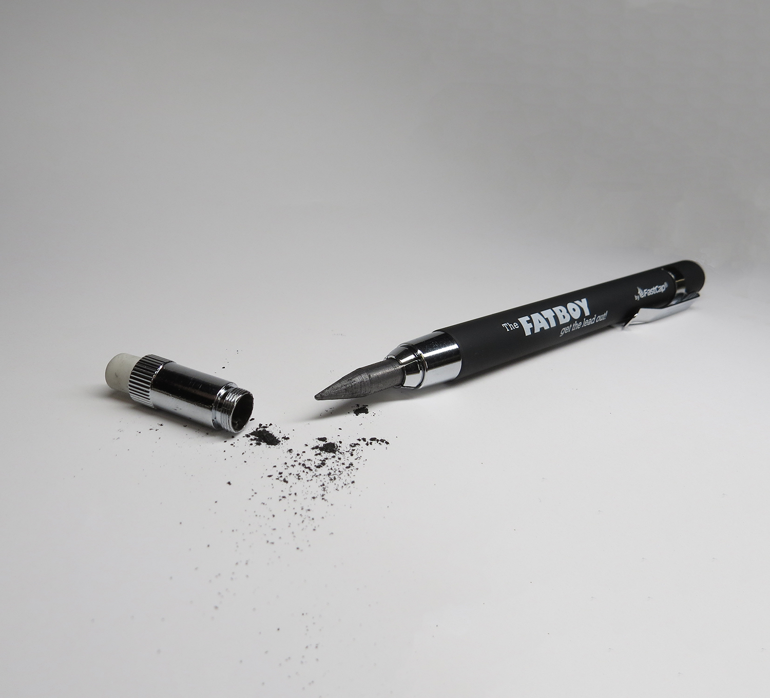 6 Refills-Black For Fatboy Pencil 1 Eraser Great for Wood 