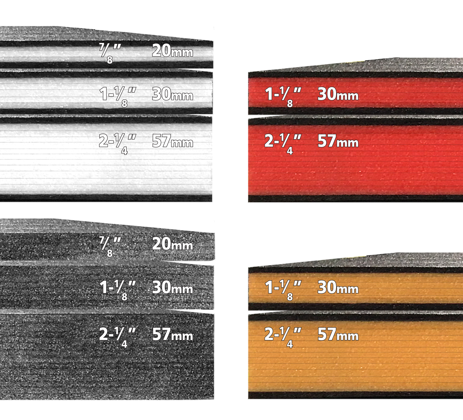 FastCap Black 20mm, 30mm or 57mm Thickness 2'x4' Kaizen Foam 