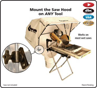 Saw Hood Tile Clamp