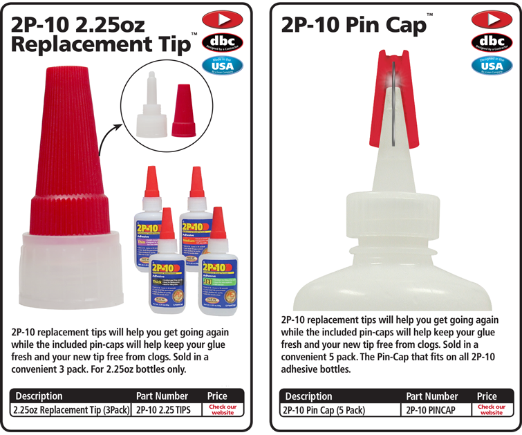 2P-10 Replacement Tips & Caps