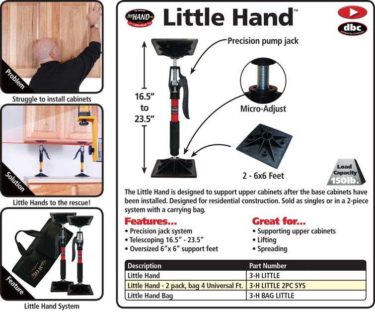 FastCap 3-HLITTLE Little Hand HD 3rd Hand Support System