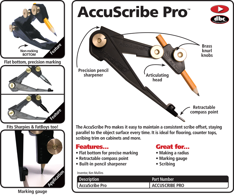 Richelieu 916409 AccuScribe PRO Scribing Tool