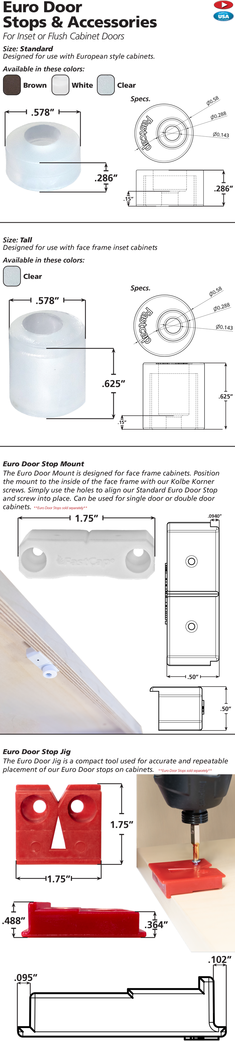 Euro Door Stop Fastcap