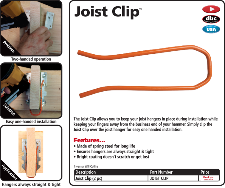 FastCap Joist Clip 2-Pack