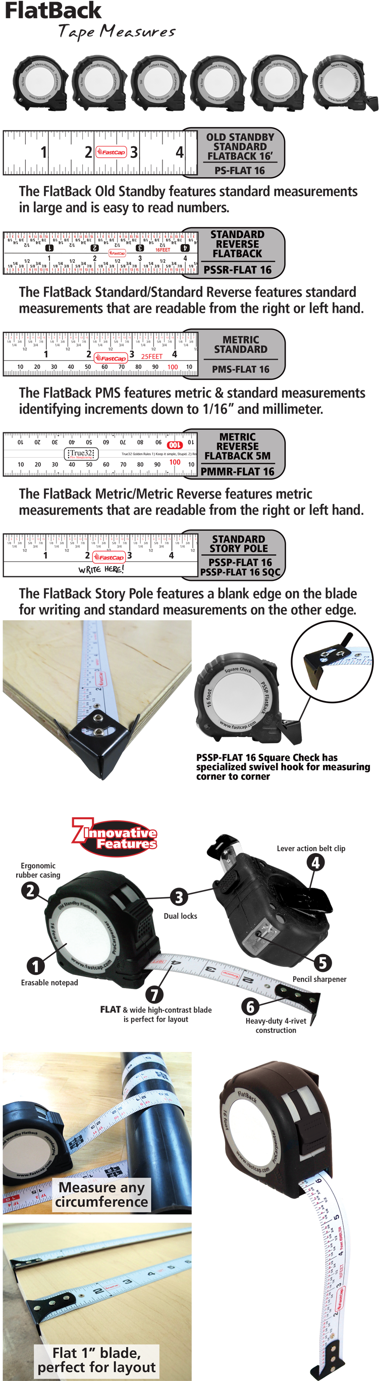 FastCap ProCarpenter Tape Measure, Standard-Reverse 16