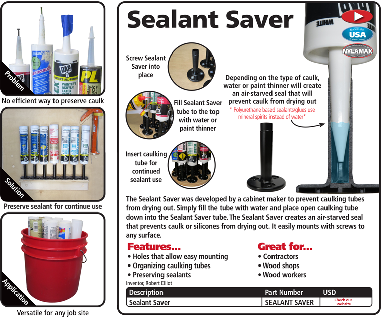 For Sealing And Preserving New Caulk Cap Caulk Sealer Saver Open-Caulking Tube 