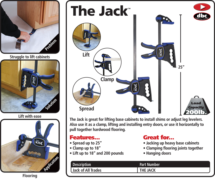 Cabinet Jack Kit – JackClamp