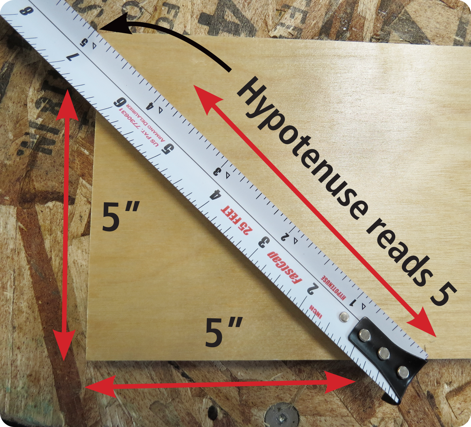 ProCarpenter FlatBack Tape Measure - FastCap