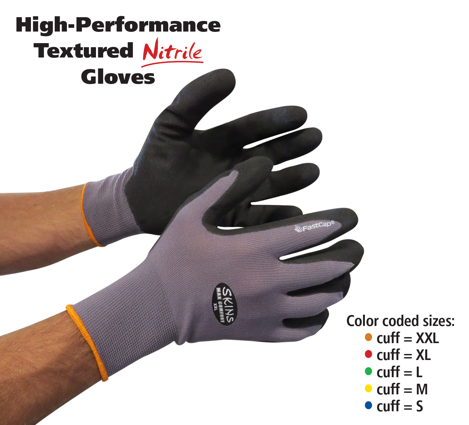 Work Gloves with Textured Firm Grip Coating LARGE SIZE -8 Pack