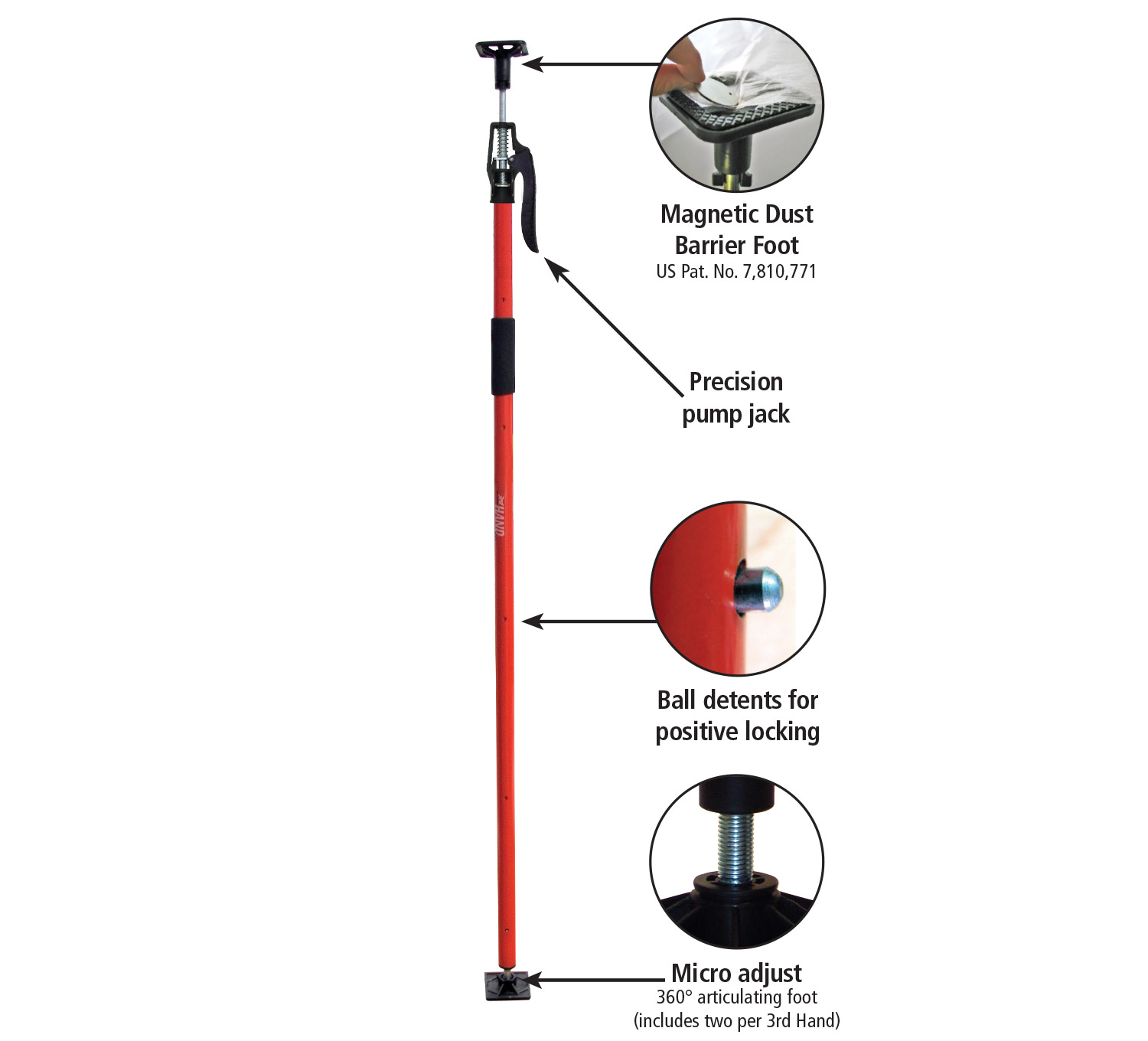 FastCap 3h Hand HD 5 3rd Hand Support Pole for sale online 