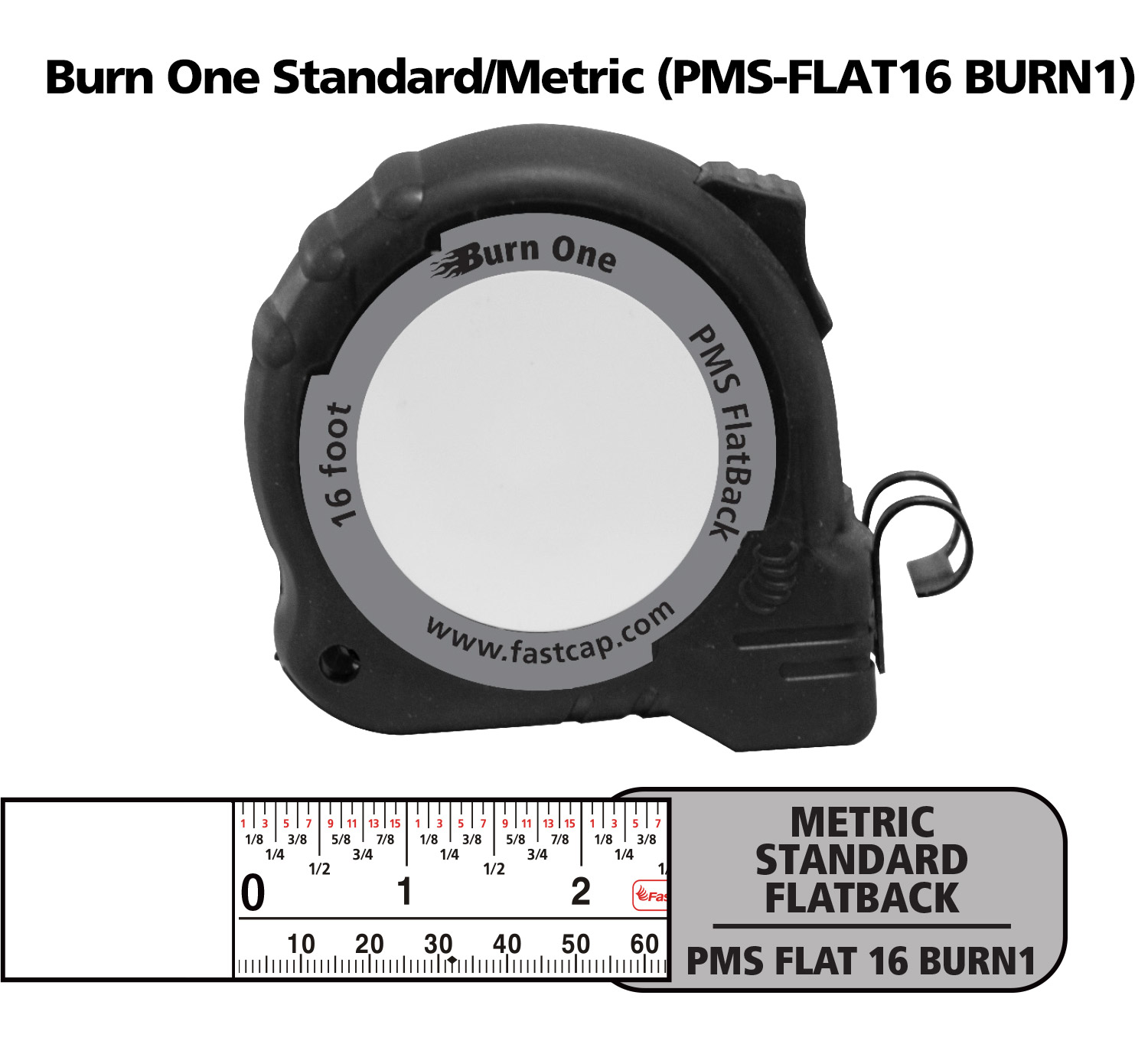 FastCap PS-FLAT16 16-Feet Old Standby Standard Flatback Tape Measure 