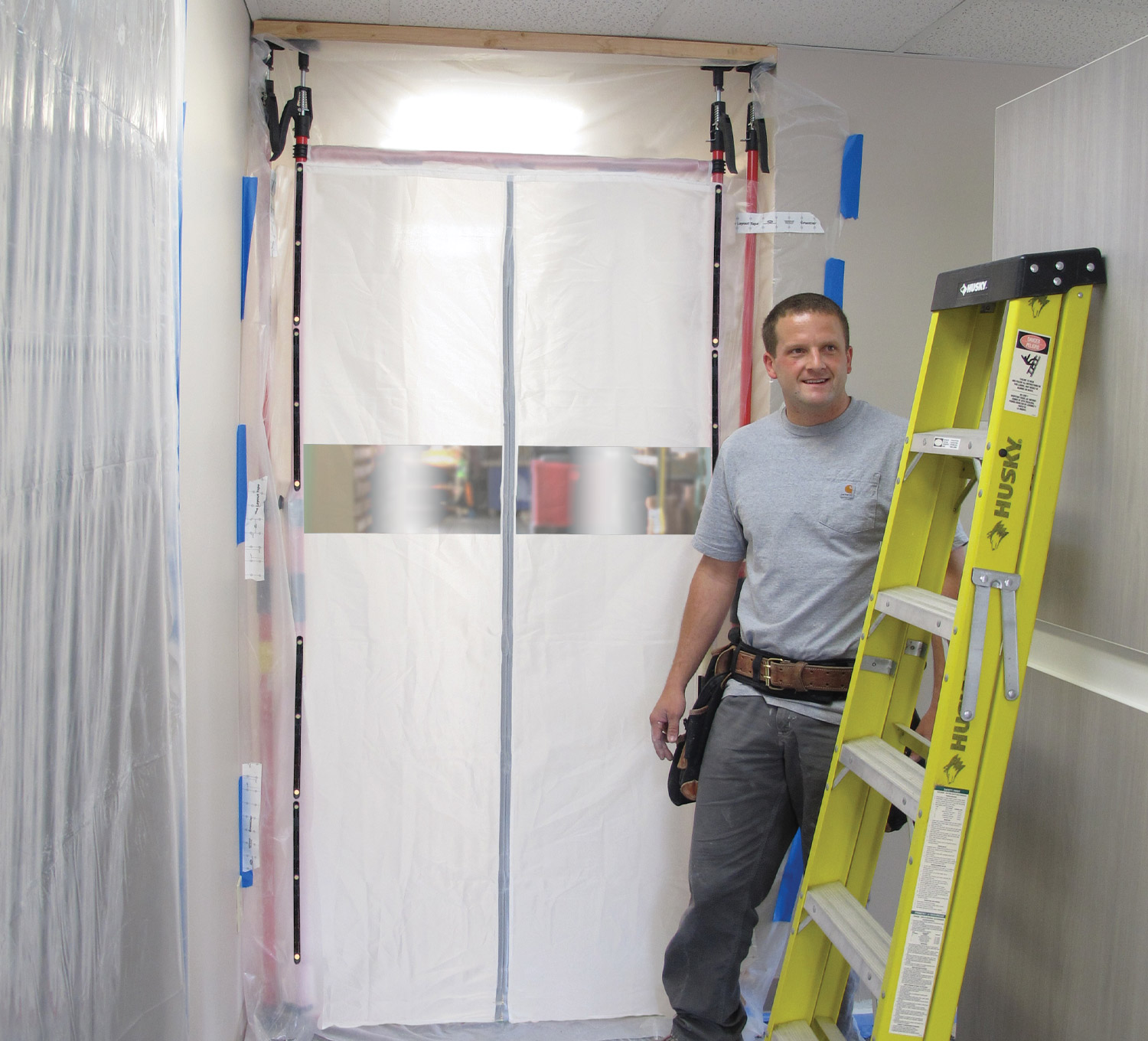 Magnetic Dust Barrier Door System