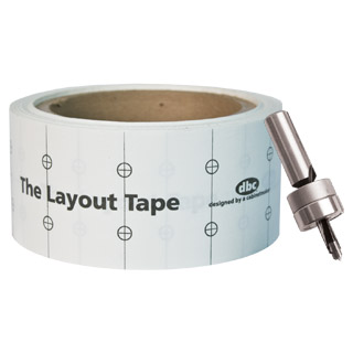 Layout Tape, Layout Drill Bit & Layout Tape System