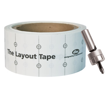 Layout Tape, Layout Drill Bit & Layout Tape System
