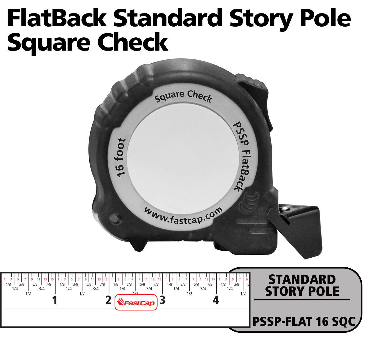 FastCap FlatBack Metric Tape Measure ~ 5M - Metric Reverse